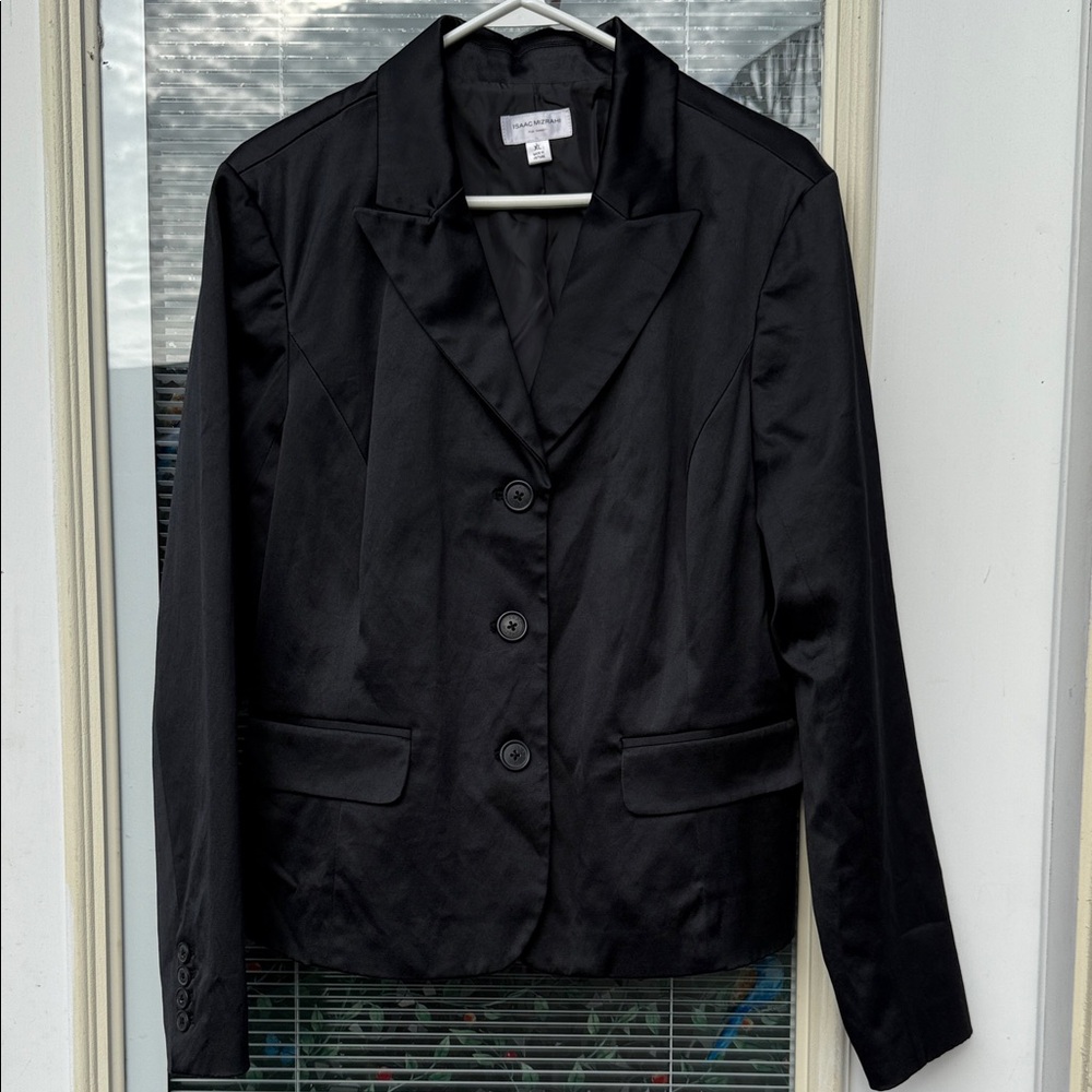 3 for $25 | Elegant Black Women's Shiny Blazer